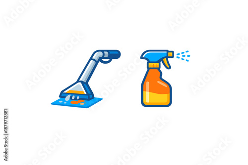 Carpet cleaner and spray bottle