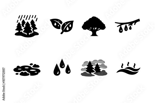  Deux silhouette colorés regard vers le haut soufflant au plus profond pour s'enlever le mal