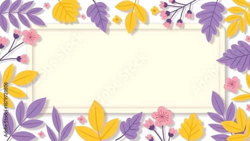 Fondo de primavera vectorial con flores