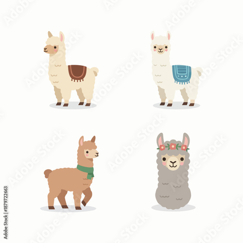 Charming Alpaca Portraits in Natural Settings