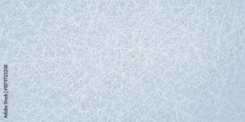 Skating rink vector illustration background. Winter blue background. Abstract scratched background with lines. Textured ice background.Eps10