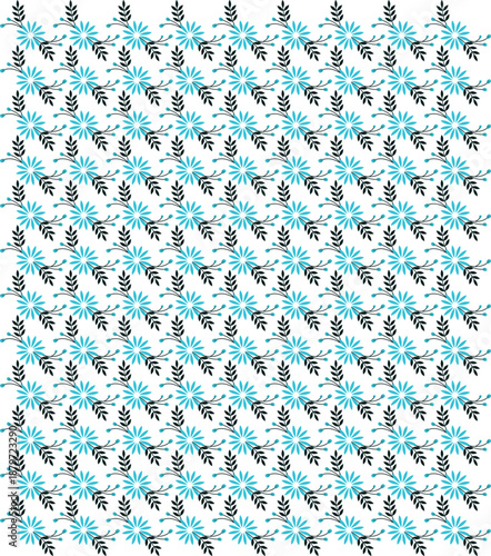 A high-quality seamless textile pattern featuring vibrant, hand-drawn floral motifs. Perfect for fabric printing, summer apparel,wallpaper, and home decor. The design is elegant, modern, and repealing