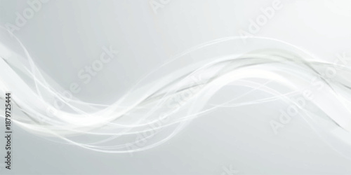 Abstract blue smoke flows in a creative wave design featuring light flowing curves and motion swirls for a modern technology wallpaper background pattern