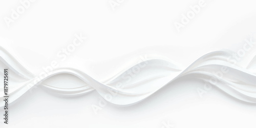 Abstract white background with artistic blue smoke waves and light digital curves creates a modern vector wallpaper design featuring fluid motion and a stylish backdrop pattern