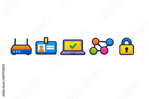 Technology and Security Icons