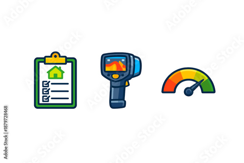 Home inspection icons