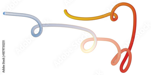 3d rendered illustration of a stethoscope on white background