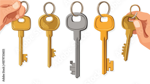A Collection of Colorful Keys for Home and Office Use