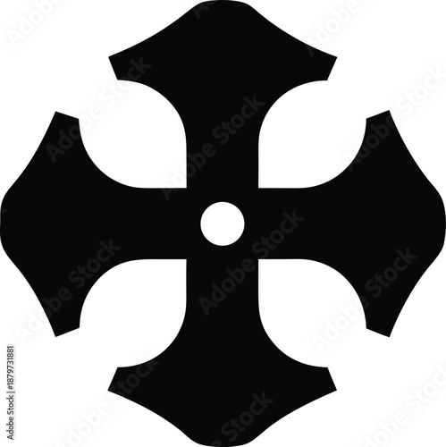 african adinkra symbol gye nyame silhouette vector illustration on transparent background