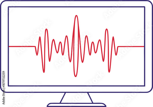 Earthquake Disaster Concept Illustration. Powerful Earthquake Scene for Emergency Awareness. Earthquake Damage Concept for News and Media. Seismic Earthquake Impact on Urban Area. Earthquake Ground
