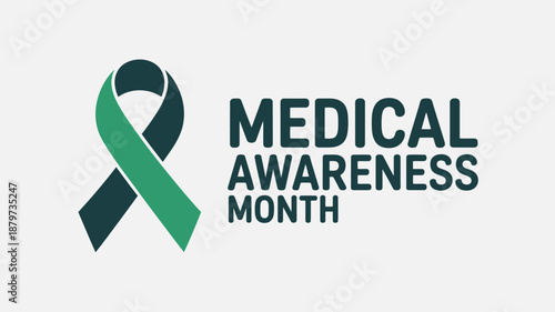 Medical awareness month ribbon Vector