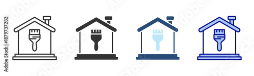Renovation Icon Set. Designed In Multi Style