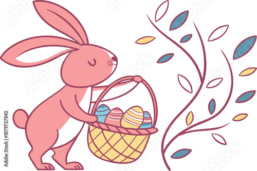 Easter Sunday Celebration Illustration. Easter Sunday Holiday Christian Concept. Easter Sunday Religious Celebration Scene. Easter Sunday Family Holiday Theme. Easter Sunday Church and Faith Concept