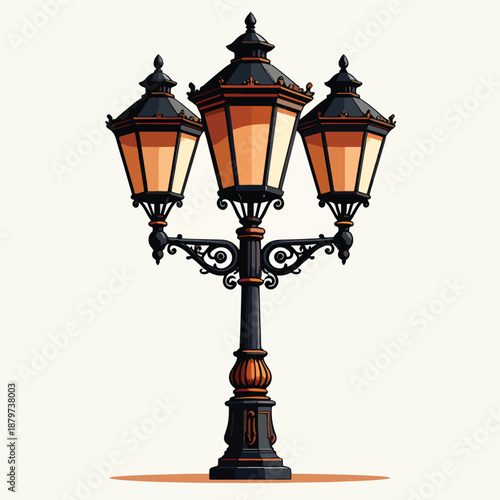 vintage street lamp