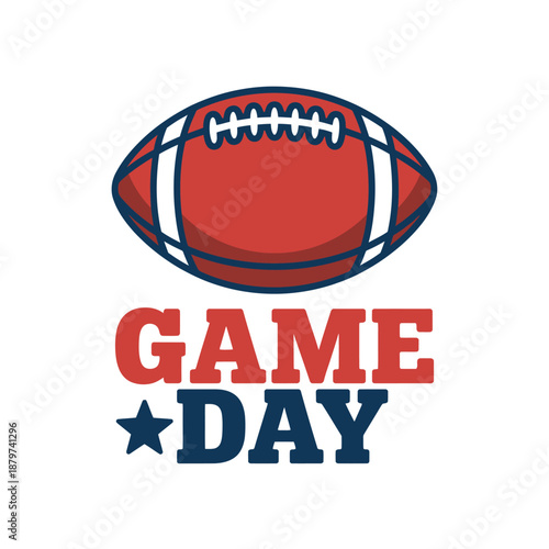 Vibrant Football Graphic for Game Day Celebration