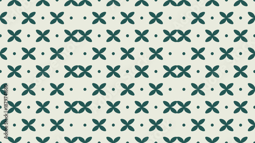 Green cross pattern on white background Vector