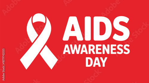 Aids awareness day ribbon Vector