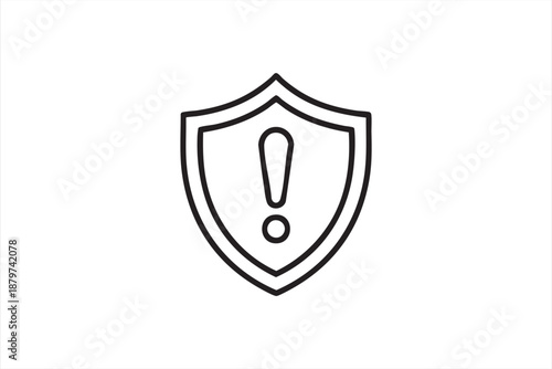Digital Security Warning Shield for Enterprise Software UI