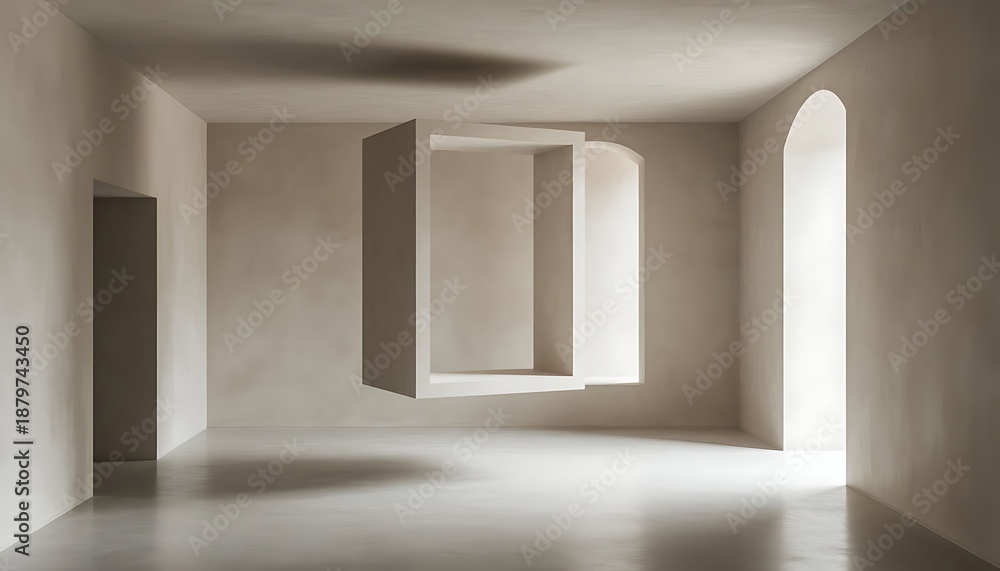 Fototapeta premium empty white room