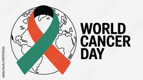 Celebrating world cancer day Vector