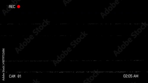 Wallpaper Mural CCTV screen record with noise effect on transparent background. 4k video. Torontodigital.ca