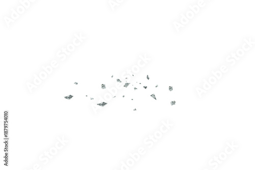 Photos Pieces of glass fallen on the ground isolated on transparent background