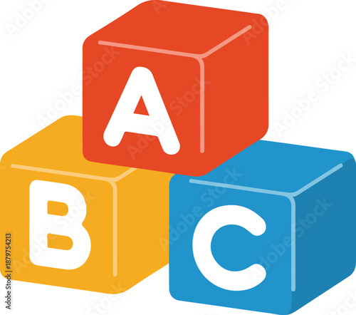 ABC cubes icon