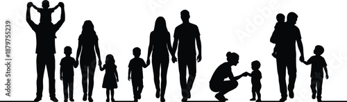 Black silhouette illustration of two palm trees with distinct trunk and frond styles—perfect for tropical themes, botanical studies, landscape design, and exotic nature artwork.