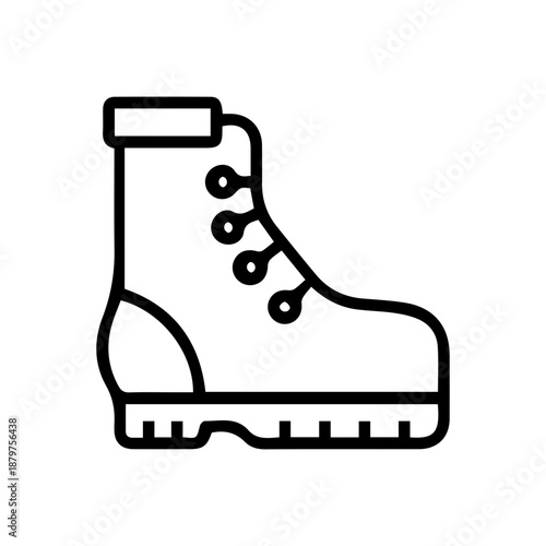 Outdoor Boot Line Icon
