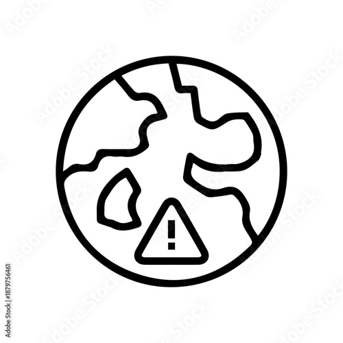 Earth warning symbol