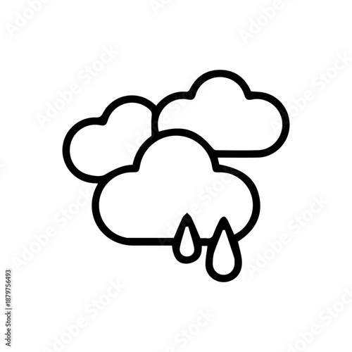 Rainy Weather Clouds Icon