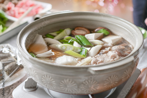 Canvas Print Japanese Nabe Hot Pot – Traditional Winter Comfort Food