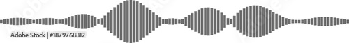 Sound wave pattern illustration Vector
