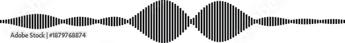 Sound wave pattern illustration Vector