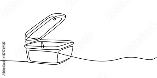 box package icon delivery line gift storage cardboard doodle continuous container. outline box package icon carton illustration warehouse cargo single parcel open post pack creative sketch product one