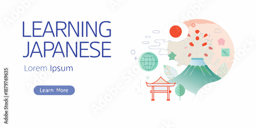 Learning japanese a vibrant illustration of culture language and exploration