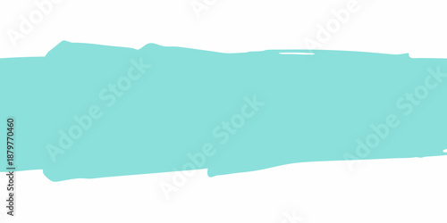 A minimalist abstract background featuring a large teal brushstroke on white