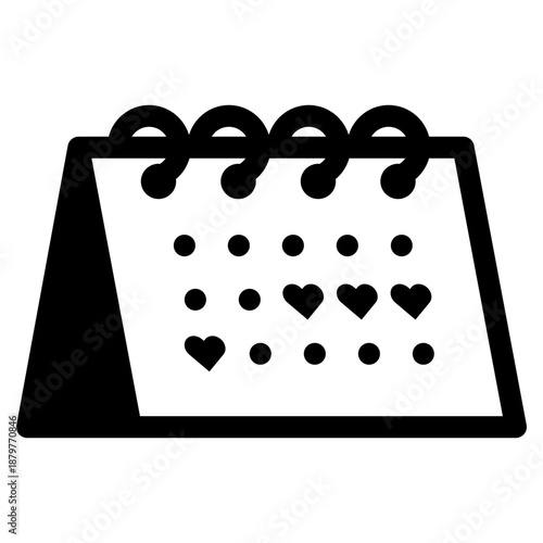 menstrual period calendar icon