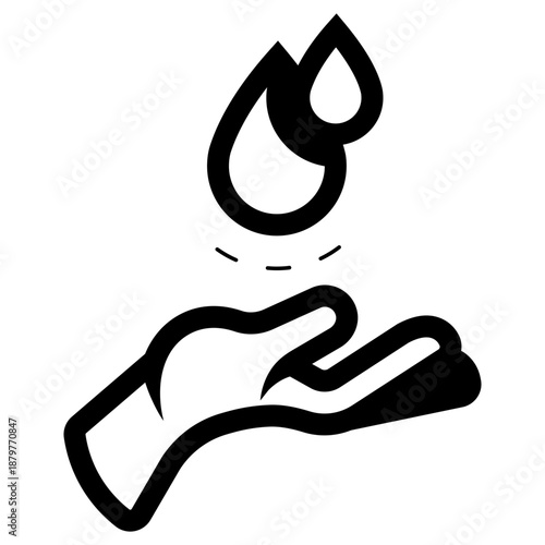 menstruation hand care icon