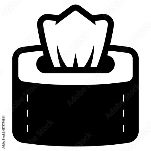 paper napkin tissue icon