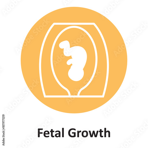 Fetal Growth Vector Icon which can easily modify or edit