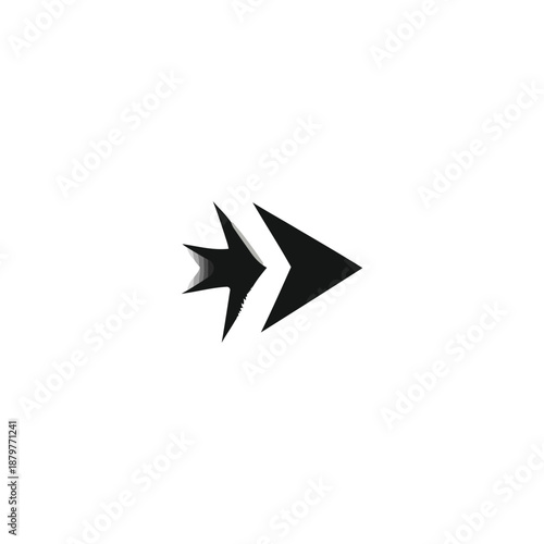 Free Download Dynamic Arrow Graphic Illustration Moving Forward with Star Element - GFXLoad