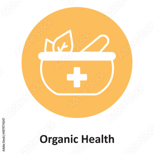 Organic Health Vector Icon which can easily modify or edit