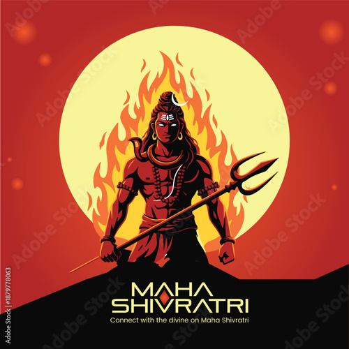 Maha Shivratri Festival of Lord Shiva – Hindu Religious Celebration Background