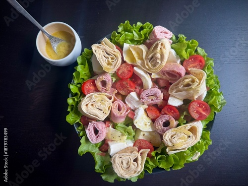 Wallpaper Mural pasta with vegetables Torontodigital.ca