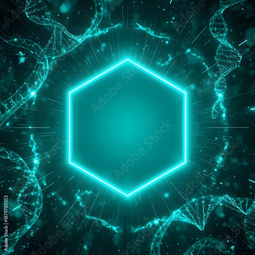 DNA Hexagon Science Frame