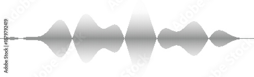 Sound wave pattern composed of small squares Vector