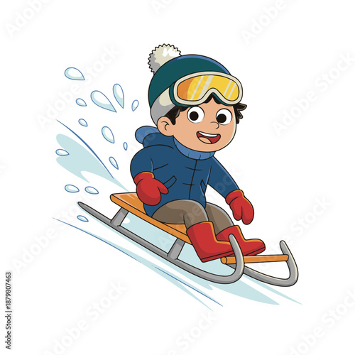 girl skiing in the mountains