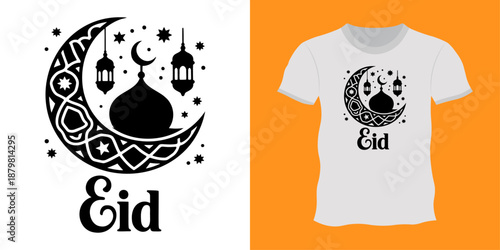 Eid al Adha Blessings typography eid ul adha day dad tshirt design