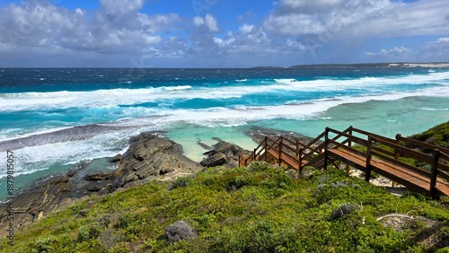 Sandstone rock formation known as Wave Rock, Australia
